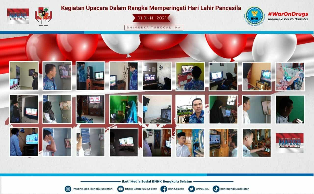 Kegiatan UPACARA PERINGATAN HARI LAHIR PANCASILA DI LINGKUNGAN BADAN NARKOTIKA NASIONAL KABUPATEN BENGKULU SELATAN Kegiatan UPACARA PERINGATAN HARI LAHIR PANCASILA DI LINGKUNGAN BADAN NARKOTIKA NASIONAL KABUPATEN BENGKULU SELATAN