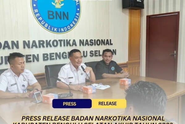 Kegiatan Press Release Badan Narkotika Nasional Kabupaten Bengkulu Selatan Akhir Tahun 2023